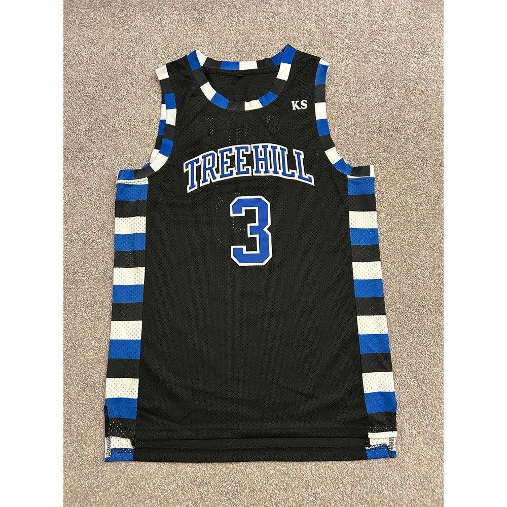 Tree Hill Basketball Jersey Mens Medium Black One Tree Hill Scott 3 Excellent
